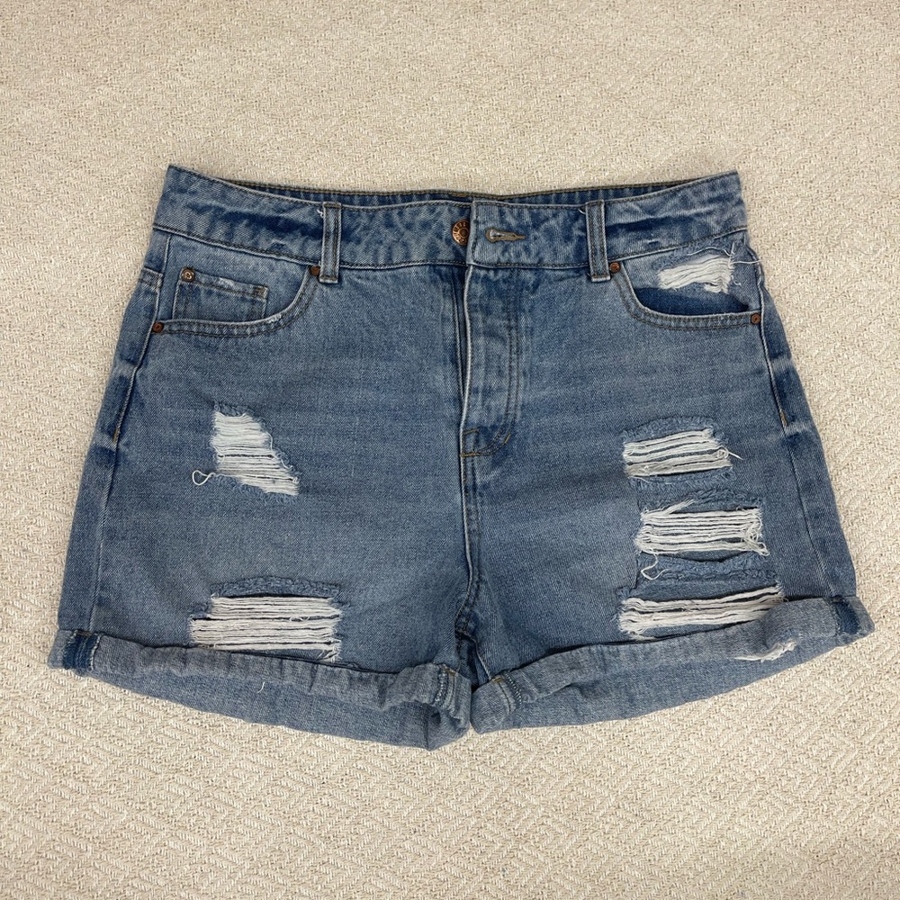 CELEBRITY PINK High Waisted Ripped Jean Short SIZE 30